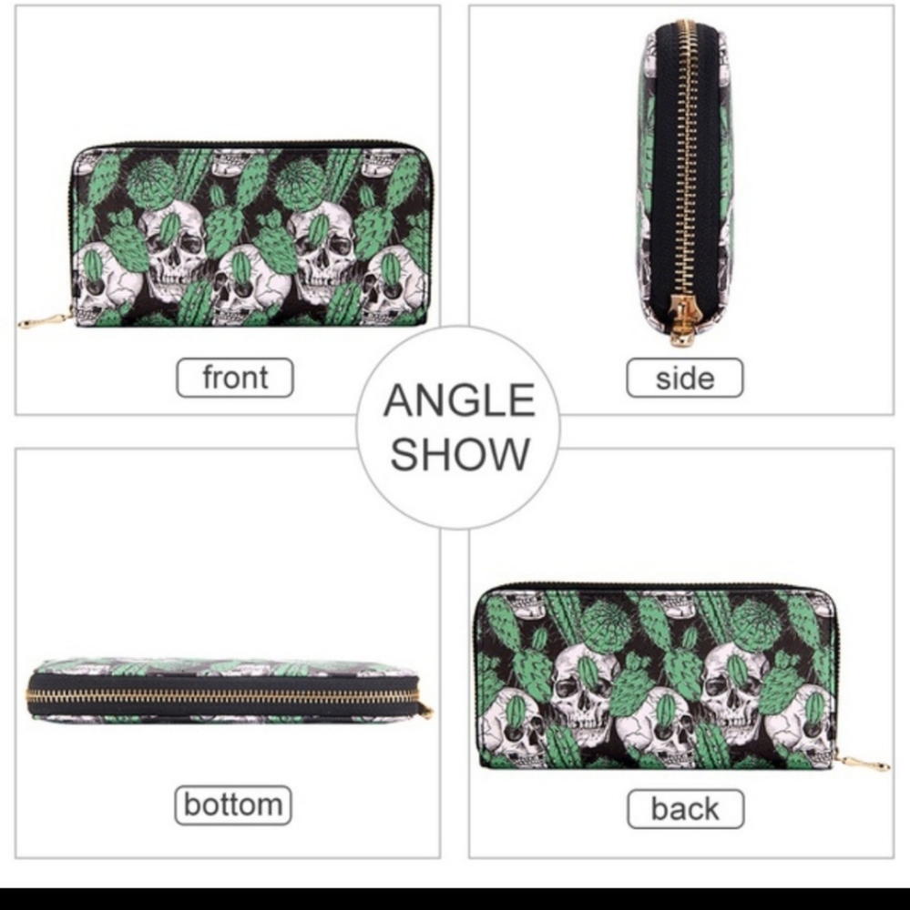 Cactus & Skull zip wallet 💀🌵 - Picture 2 of 5